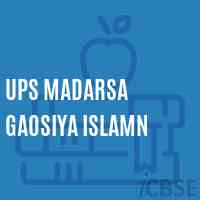 Ups Madarsa Gaosiya Islamn Middle School Logo