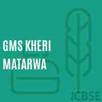 Gms Kheri Matarwa Middle School Logo