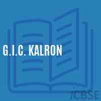 G.I.C. Kalron High School Logo