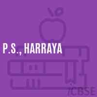 P.S., Harraya Primary School Logo