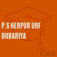 P.S Herpur Urf Dubariya Primary School Logo