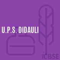 U.P.S. Didauli Middle School Logo