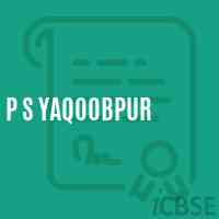P S Yaqoobpur Primary School Logo