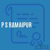 P S Ramaipur Primary School Logo