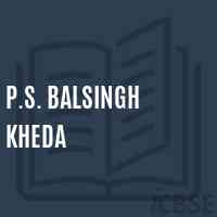 P.S. Balsingh Kheda Primary School Logo