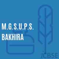 M.G.S.U.P.S. Bakhira Middle School Logo