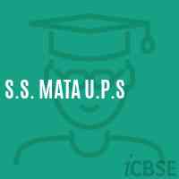 S.S. Mata U.P.S Middle School Logo