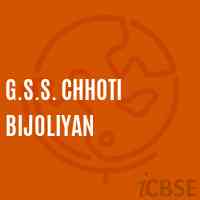 G.S.S. Chhoti Bijoliyan Secondary School Logo