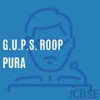 G.U.P.S. Roop Pura Middle School Logo