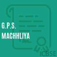 G.P.S. Machhliya Primary School Logo