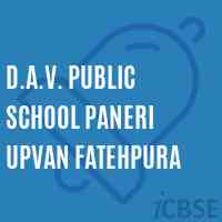 D.A.V. Public School Paneri Upvan Fatehpura Logo