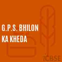 G.P.S. Bhilon Ka Kheda Primary School Logo