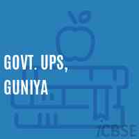 Govt. Ups, Guniya Middle School Logo
