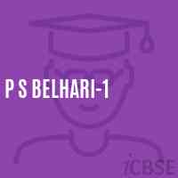 P S Belhari-1 Primary School Logo
