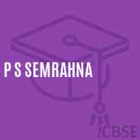 P S Semrahna Primary School Logo