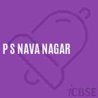 P S Nava Nagar Primary School Logo