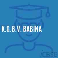 K.G.B.V. Babina Middle School Logo