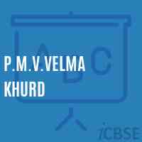 P.M.V.Velma Khurd Middle School Logo