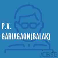 P.V. Gariagaon(Balak) Primary School Logo
