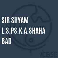 Sir Shyam L.S.Ps.K.A.Shahabad Primary School Logo