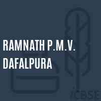 Ramnath P.M.V. Dafalpura Middle School Logo