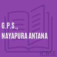 G.P.S., Nayapura Antana Primary School Logo