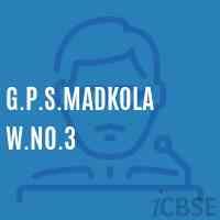 G.P.S.Madkola W.No.3 Primary School Logo