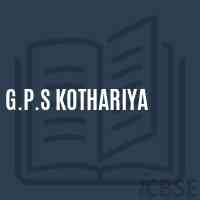 G.P.S Kothariya Primary School Logo