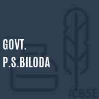 Govt. P.S.Biloda Primary School Logo