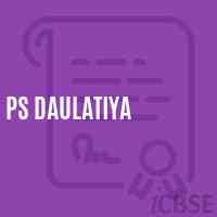 Ps Daulatiya Primary School Logo