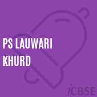 Ps Lauwari Khurd Primary School Logo