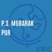 P.S. Mubarak Pur Primary School Logo