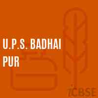 U.P.S. Badhai Pur Middle School Logo