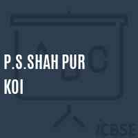 P.S.Shah Pur Koi Primary School Logo