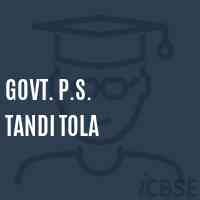 Govt. P.S. Tandi Tola Primary School Logo