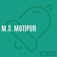 M.S. Motipur Middle School Logo