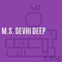 M.S. Devhi Deep Middle School Logo