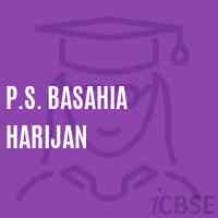 P.S. Basahia Harijan Middle School Logo