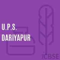 U.P.S. Dariyapur Middle School Logo