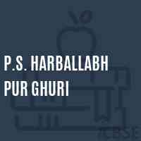 P.S. Harballabh Pur Ghuri Primary School Logo