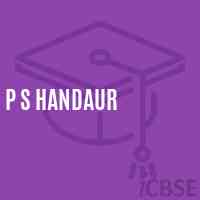 P S Handaur Primary School Logo