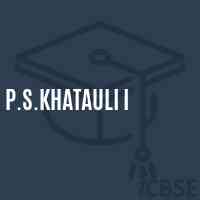 P.S.Khatauli I Primary School Logo