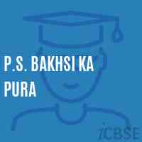 P.S. Bakhsi Ka Pura Primary School Logo