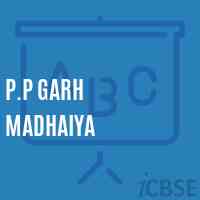 P.P Garh Madhaiya Primary School Logo