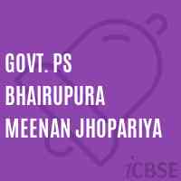 Govt. Ps Bhairupura Meenan Jhopariya Primary School Logo