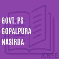Govt. Ps Gopalpura Nasirda Primary School Logo