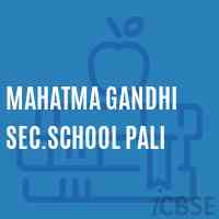 Mahatma Gandhi Sec.School Pali Logo