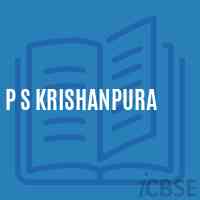 P S Krishanpura Primary School Logo