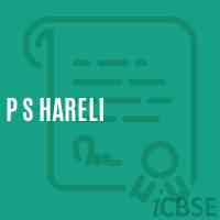 P S Hareli Primary School Logo