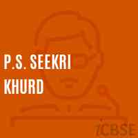 P.S. Seekri Khurd Primary School Logo